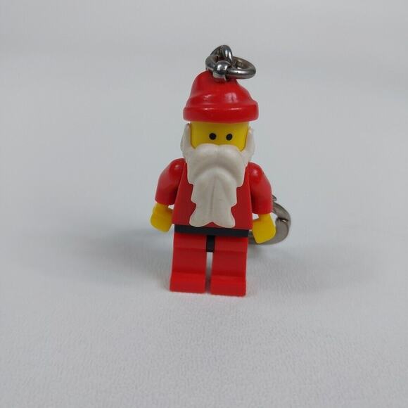 LEGO‎ SANTA CLAUS Minifigure KEYCHAIN Red Suit and White Beard Kris Kringle - Picture 1 of 2